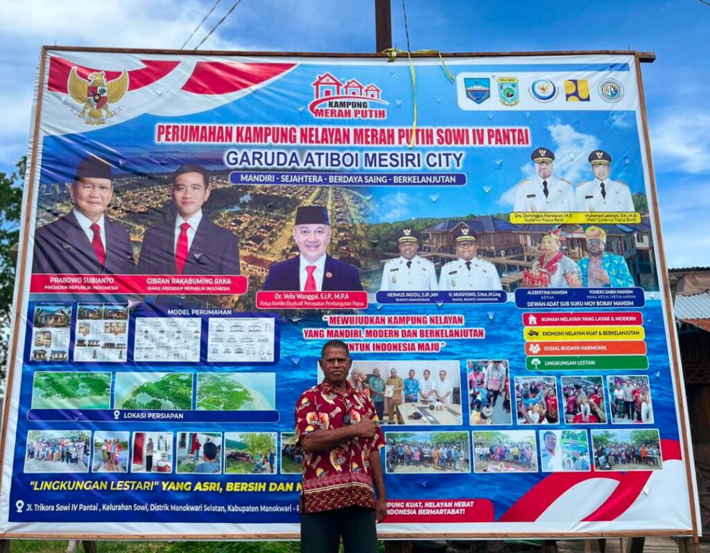 Koordinator Lapangan Pembangunan Kampung Nelayan Merah Putih Atiboi Mesiri City, Yusak Wona